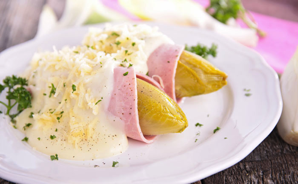 Endives au jambon sans gluten