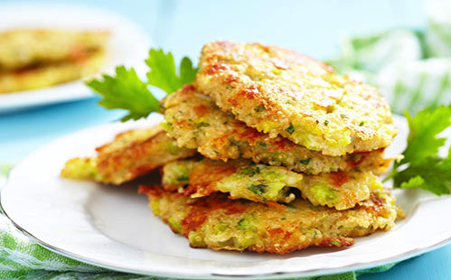 Galettes de quinoa et poivrons Galettes de quinoa et poivrons
