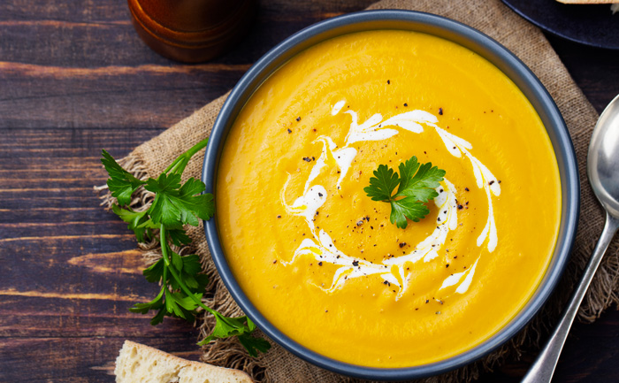 Un bol de soupe industrielle