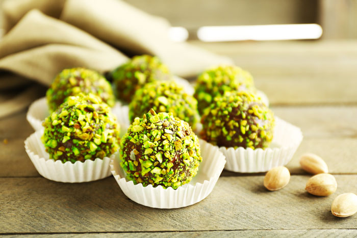 Bouchées de pistaches au citron vert