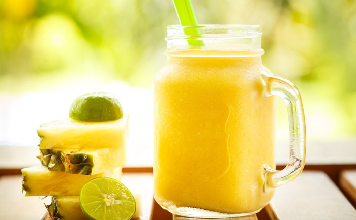 Jus détox ananas citron vert