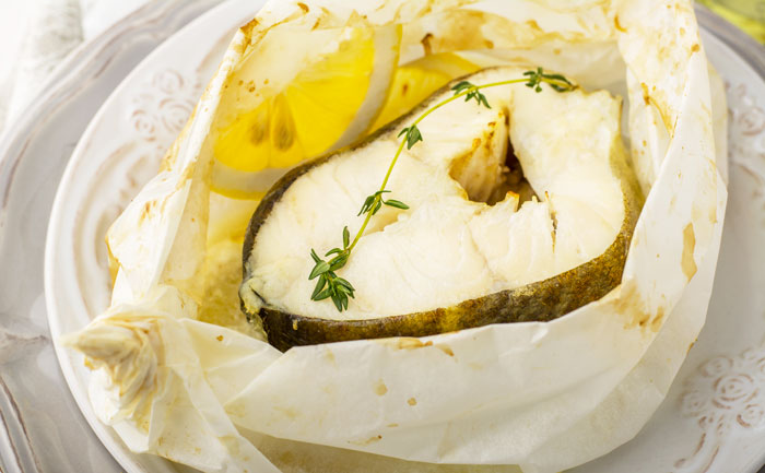 Filet de cabillaud en papillote