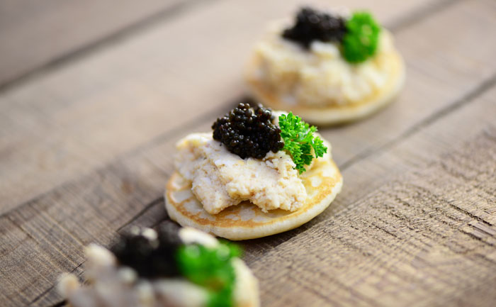 Blinis aux rillettes de thon