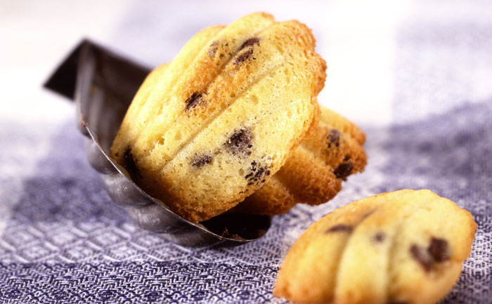 Madeleines aux pépites de chocolat