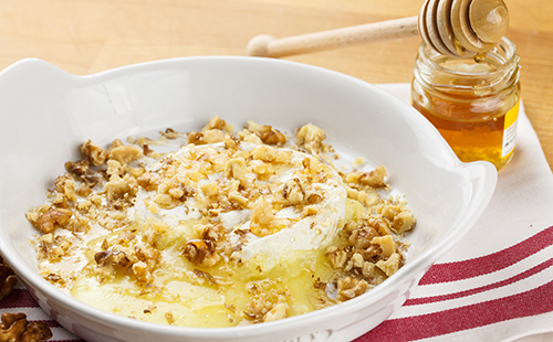 Fromage blanc au miel et aux noix