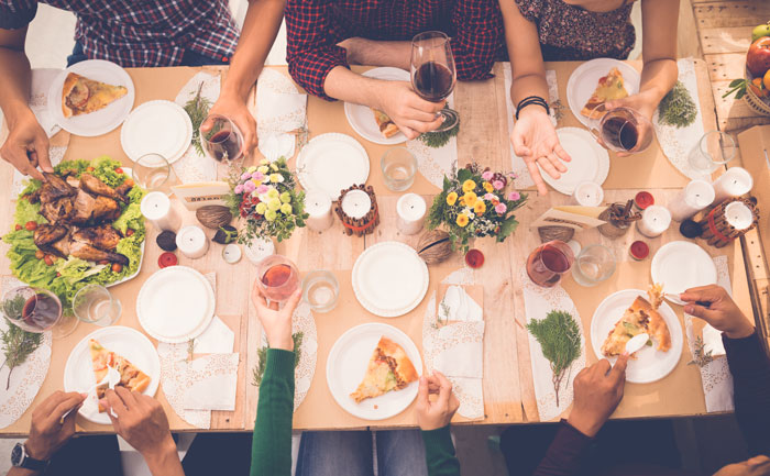 repas entre amis
