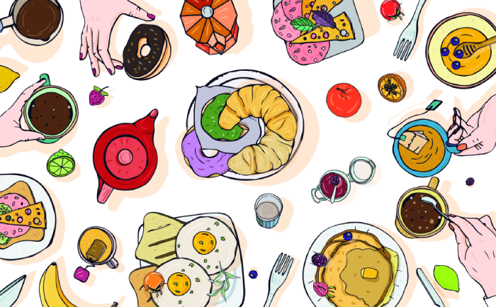 Le petit déjeuner français Le petit déjeuner français